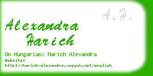 alexandra harich business card
